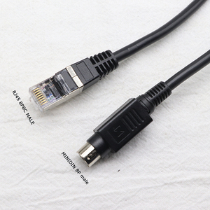 RJ45 8P8C Nam để minidin 8Pin Cáp <span class=keywords><strong>PLC</strong></span> RJ45 lập trình Cáp Mini din6pin 8Pin nam cáp - Product Image 3