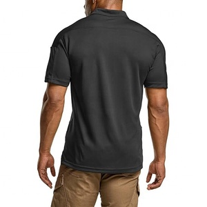 Vêtements de golf respirants à séchage rapide à manches courtes avec logo personnalisé pour entreprise de fabrication de chemises, tricot solide de haute qualité imprimé - Product Image 2