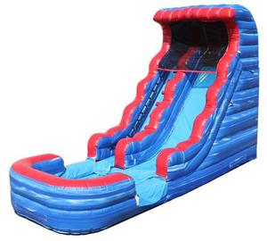 Tobogán Acuático Inflable Gigante de PVC de 20 pies, Diseño Rojo, para Niños y Adultos, Castillo Acuático Inflable para Jardín - Product Image 1
