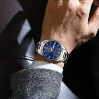 Montre Homme Luxe Tourbillon Phase Lune Romain Jour Date Acier Boucle Papillon Lumineux Verre Étanche Sur Mesure Gros