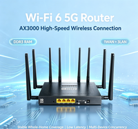 Router Industri MT7981B Sim Modem 5g Terbuka Mendukung ESIM 2.4G 5.8G MIMO Wifi dengan Kartu Sim 4g5g 3000Mbps Router Enterprise