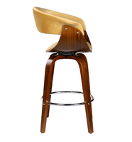 Tabourets de bar et ensembles de chaises de salle à manger de restaurant, chaise de cuisine, tabourets de bar en velours, chaise de bar pivotante en cuir PU, noir moderne, panneau