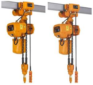 Alat Angkat Rantai Listrik Pabrik Baru <span class=keywords><strong>China</strong></span> 220V/380V Kecepatan Tunggal Kapasitas 1 Ton Kecepatan Angkat 6m/menit Ruang Angkut Rendah untuk Ritel dan Hotel - Product Image 3