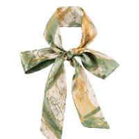 Écharpe fine en satin personnalisée et imprimée, polyvalente : ceinture, cravate, bracelet, cordon pour lunettes, accessoire