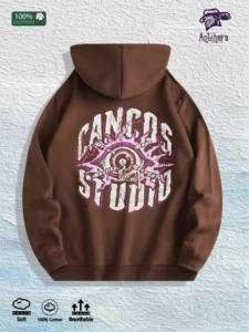 Sudadera con Capucha Gráfica CANCOS STUDIO 100% Algodón, Almacén en EE. UU., 7 Colores - Product Image 4