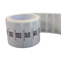 Étiquettes RFID UHF passives à bas prix 860-960 MHz longue portée, autocollants imprimables et étanches pour la gestion des stocks d'entrepôt