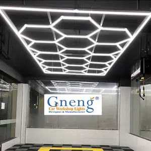 Luces Hexagonales Led Automotive Mechanic Multifunctional Car Repair Work Working Garage Light 3000 Lumen For Workshop Lighting