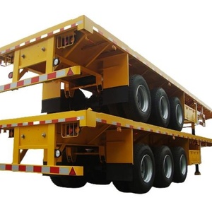 Semi-<span class=keywords><strong>remorque</strong></span> plateau Super Link en acier de haute qualité 200 tonnes, 3/4 essieux, double liaison, pour transport de conteneurs à <span class=keywords><strong>Tema</strong></span>, Ghana - Product Image 2
