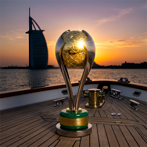 Trofeo Personalizado con Diseño <span class=keywords><strong>de</strong></span> Fútbol en 3D, Ecológico, Impreso con UV, Metálico, con Temática Saudí, <span class=keywords><strong>de</strong></span> Alta Gama, OEM, ODM, Souvenir - Product Image 5