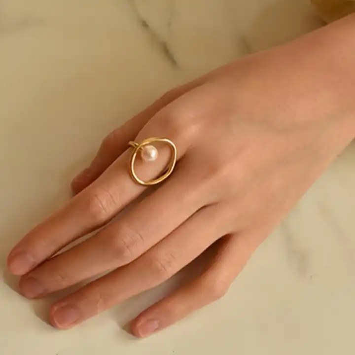 Fashion Woman 18k Gold Plated Hollow 3 Layer Band Ring Index Finger Joint  Ring | eBay