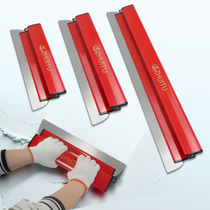 Outil pour cloisons sèches en acier inoxydable industriel, lames de raclage, truelle de finition, raclage à plume pour plâtrier, bricolage - Product Image 1