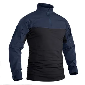 Custom Clothing Manufacturers Tactical Combat Nylon Shirt Trousers Black Cargo Track Suit Uniform Ripstop Pants Multi Pockets