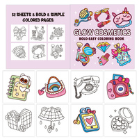 Libros de Colorear de Cartón con Encuadernación Perfecta, Impresos Digitalmente y Laminados con Película de 52 Hojas, para Adultos y Adolescentes