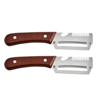 Handmatige 304 roestvrijstalen veilige uien snijder, multifunctionele rasp, flesopener, keuken gadget