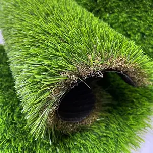 High Density Artificial Grass Green Synthetic Turf Lawn Carpet Panoramic For Football Field Sport Flooring Soccer Padel Court