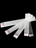 Sac de 3 cm de large en plastique auto-adhésif OPP Slim Recharge de stylo Baguettes Bougie Sac d'emballage transparent Sac d'encens Bouddha