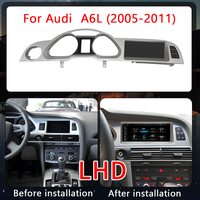 Système multimédia de voiture sans fil Android AUTO CarPlay avec écran 8,8 pouces pour AUDI A6 C6 2005-2011, lecteurs vidéo de voiture, GPS NAVI, stéréo
