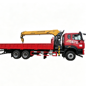 Grue montée sur camion H0W0 6x4 de 16 tonnes, grue hydraulique à flèche télescopique robuste pour la construction - Vente chaude - Product Image 1