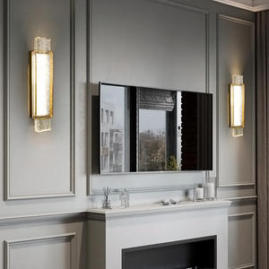 Lámpara de Pared de Lujo con Cristal para Sala de Estar, Hotel, Escalera, Pasillo, Dormitorio, con Cuerpo de Cobre, Diseño de Muestra - Product Image 6