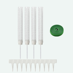 Poteau plante bricolage acrylique PVC Support piquets empilable en plastique plante mousse pôle pour plantes grimpantes - Product Image 3