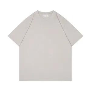 High Quality 240Gsm Blank Drop Shoulder T Shirt 100% Cotton Heavyweight Oversized Tshirt Custom Men's T-shirts
