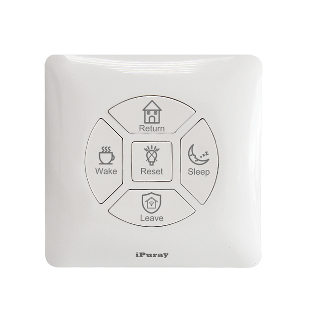Smart Home Smart  Scene Switch WiFi Remote Control 5 Modes RF Wireless Battery Powered