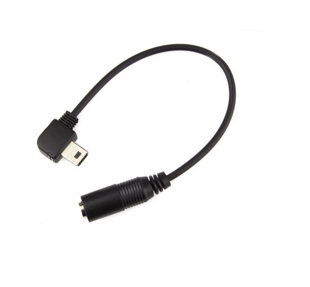 Xueren Black Color Mic Mini USB to 3.5mm Microphone Adapter Transfer Cable Wire for GoPro Hero 3 3+ 4 for Sport Digital Camera