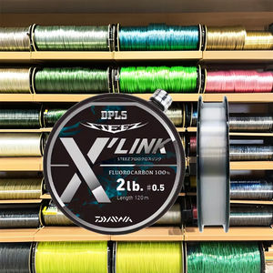 <span class=keywords><strong>DAIWA</strong></span> STEEZS FLUORO X LINK alta calidad 120m <span class=keywords><strong>monofilamento</strong></span> transparente Alambre de pesca Japón Nylon OEM 2-200lb línea flotante de fibra de carbono - Product Image 2