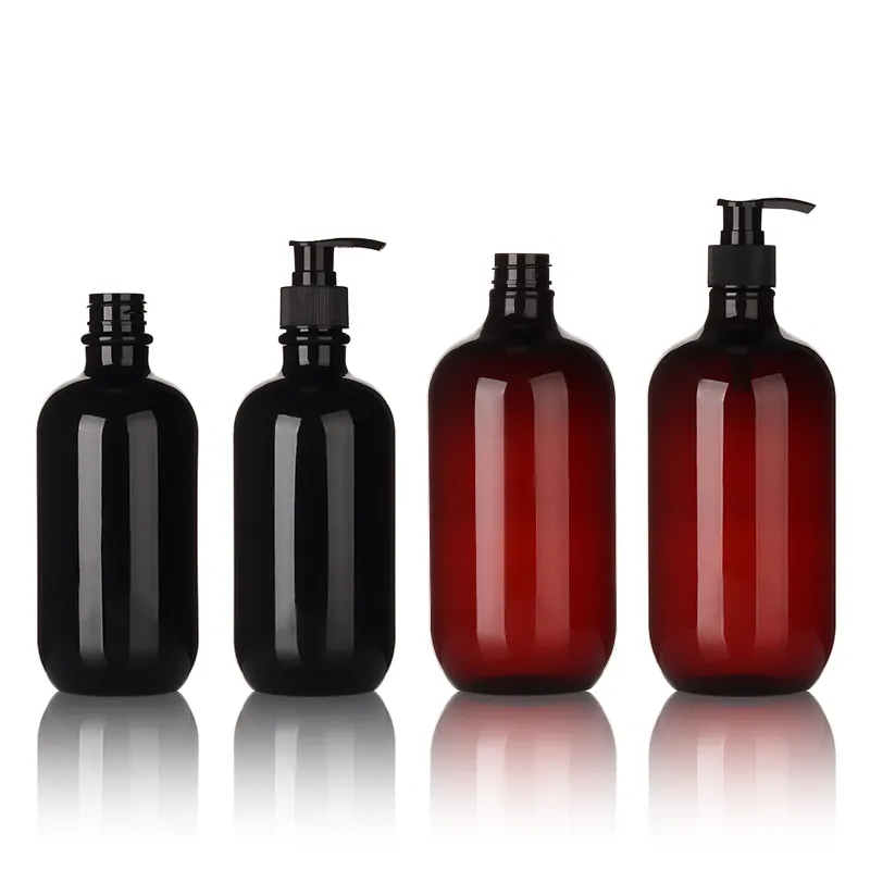 Shampoo doccia gel spray bottiglia di plastica PET pompa cosmetici all'ingrosso bellezza corpo cura dei capelli viaggio stampa bottiglia imballaggio