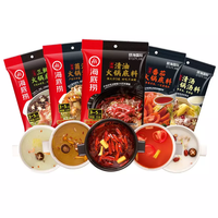 Wholesale Haidilao Tomato Butter Flavor Spicy and Clear Soup Hot Pot Condiments 120g to 210g