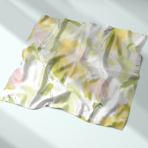 WFの最新カスタム花柄デザインプリント57/58 \ "シルクサテン生地ソフトハンドフィール女の子用ドレスとパジャマ用卸売 - Product Image 4