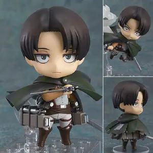 Angriff auf Ti-Tan Anime Figur Levi Ackerman Q Version Manga Statue Figur PVC Action figur Sammler modell Puppe Spielzeug Dekor