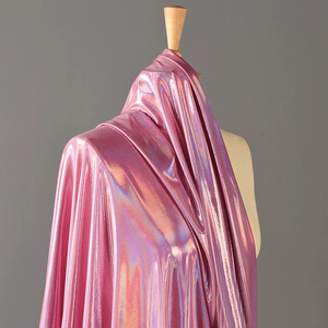 Cao Cấp 95% Polyester 5% Spandex Buổi Tối Ăn Mặc Sân Khấu Mặc Áo Tắm Tái Chế Vải Thời Trang Sexy Bóng Ăn Mặc Hot Vàng Vải - Product Image 5