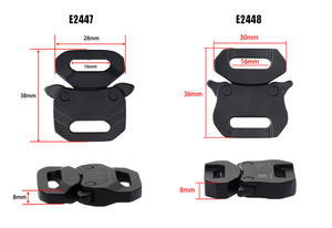 Turun pronto per la spedizione argento 16mm a sgancio rapido per cappello accessori borsa <span class=keywords><strong>Mini</strong></span> 5/8 "in lega di zinco fibbie con logo del cliente - Product Image 2