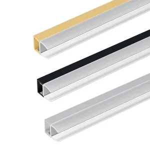 VST 4.8W DC 12V Eingangs klemme Glas Acryl Linear licht LED Profil leuchte für Glass chrank Glas regal 3 Seiten leuchte