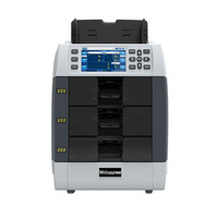 Machine de comptage d'argent multi-devises de qualité bancaire à haute vitesse, écran tactile HD 5 pouces, reconnaissance automatique des devises, fonctions complètes
