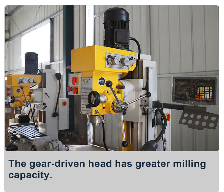 Zx50C Manual Mill Multi-Function Combo Vertical Lathe Drilling