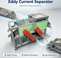 Séparateur à courants de Foucault entièrement automatique à haut taux de récupération pour métaux non ferreux, idéal pour les usines de recyclage de ferraille