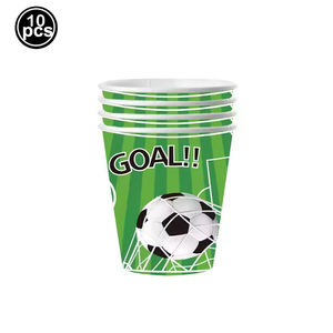 Gobelet à emporter à double paroi pour boissons chaudes, écologique, sur le thème du football, personnalisable, OEM ODM, gobelet en papier jetable écologique - Product Image 5