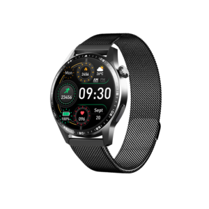 Smartwatch F60 con Schermo IPS, Cinturino in Acciaio Inossidabile, Monitoraggio Temperatura Corporea, Ossigeno nel Sangue, Fitness Tracker, Monitoraggio del Sonno, IP67, Email - Product Image 3