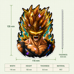 1500 Designs Autocollants 3D Lenticulaires Écologiques en PET Imperméables à Effet Changeant Dessins Animés Son-Goku <span class=keywords><strong>Vegeta</strong></span> Trunks - Product Image 5