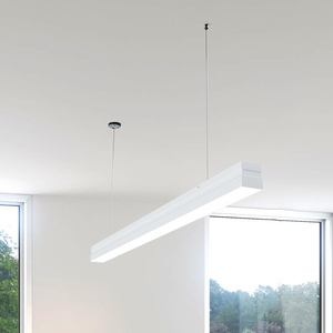 4ft Aluminum Linear LED Pendant <b>Light</b> 40W Square Lamp <b>Small</b> Size 85-240Vac Suspending Linear Lamp for Office Use - Product Image 5