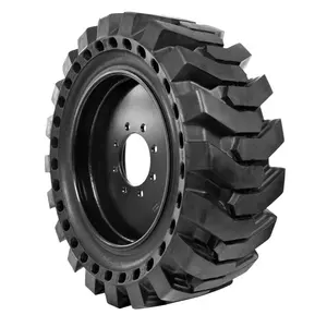 Pneumatici in gomma piena jlg lift solid tire solid skid steer tire 10x16.5