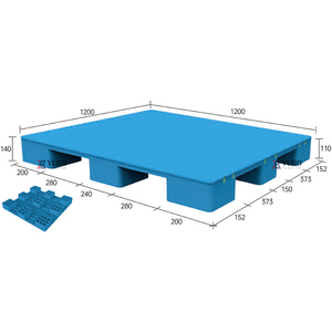 1200x1200 nhiệm vụ nặng nề <span class=keywords><strong>Pallet</strong></span> Nhựa cho hậu cần giao thông vận tải đôi bên Lớn Stackable đảo ngược <span class=keywords><strong>Pallet</strong></span> Nhựa - Product Image 6