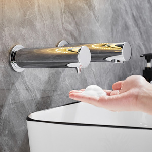 Distributeur de savon automatique mural encastré sans contact, style robinet, pour mousse désinfectante pour les mains, distributeur de liquide dissimulé - Product Image 3