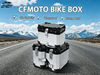 Ensemble de bagages en aluminium pour moto CFMOTO 450 700 800 1000MT, coffre central, sacoches latérales, étanches, pour le tourisme, 45L + 38L de sacoches latérales