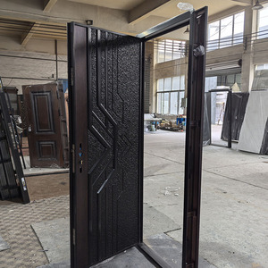TECHTOP Indian-inspired Double <strong>Door</strong> Main Entrance Iron Security Home Gate <strong>Pooja</strong> Room Living Room Swing Open Style Lock Hardware - Product Image 4