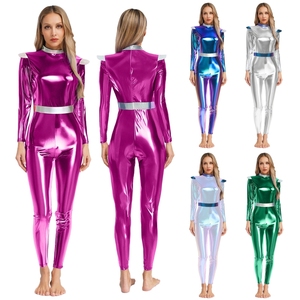 Disfraces de alienígena para mujer de talla grande, mono largo, disfraz de robot espacial, disfraz para eventos de cosplay - Product Image 1