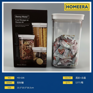 Commercio all'ingrosso 1000ml sigillato quadrato contenitore per alimenti per animali domestici con scatola di colore individuale di imballaggio alla rinfusa - Product Image 1