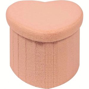 ออตโตมันทรงกลมอเนกประสงค์พร้อมฝาปิดแบบถอดได้ เบาะนั่งนุ่มสบาย - Product Image 2
